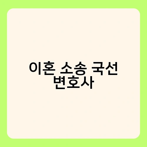 이혼 소송 국선 변호사 2