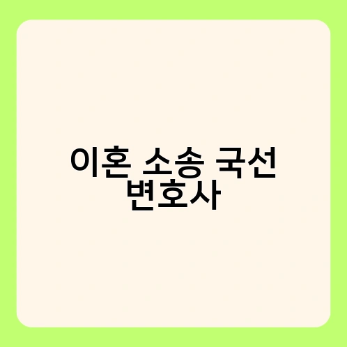 이혼 소송 국선 변호사 4