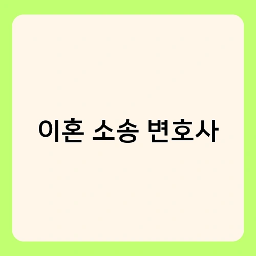이혼 소송 변호사 2