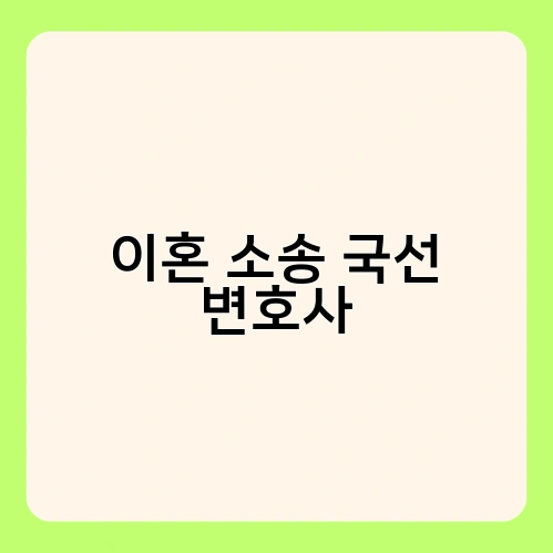 이혼 소송 국선 변호사 1